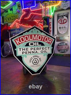Antique Vintage Old Style Cities Service KOOLMOTOR sign! 40 Antique Vintage Old Style Cities Service KOOLMOTOR sign! 40