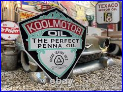 Antique Vintage Old Style Cities Service KOOLMOTOR sign! 40 Antique Vintage Old Style Cities Service KOOLMOTOR sign! 40