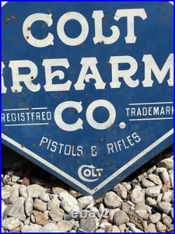 Antique Vintage Old Style Colt Firearms Sign