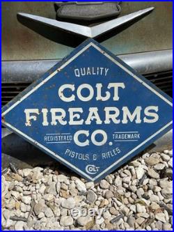 Antique Vintage Old Style Colt Firearms Sign