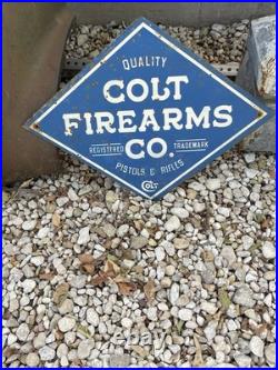 Antique Vintage Old Style Colt Firearms Sign