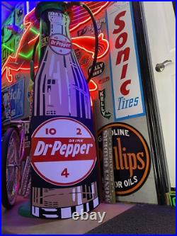 Antique Vintage Old Style Dr. Pepper Bottle Sign 68 Antique Vintage Old Style Dr. Pepper Bottle Sign 68
