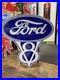 Antique-Vintage-Old-Style-Ford-V8-Sign-01-phe