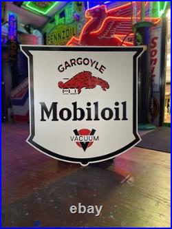 Antique Vintage Old Style Gargoyle Mobil oil Service Station Sign 40