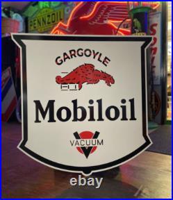 Antique Vintage Old Style Gargoyle Mobil oil Service Station Sign 40