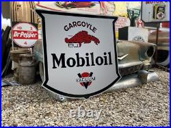 Antique Vintage Old Style Gargoyle Mobil oil Service Station Sign 40