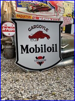 Antique Vintage Old Style Gargoyle Mobil oil Service Station Sign 40
