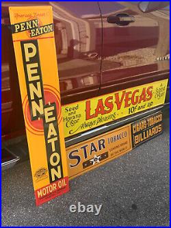 Antique Vintage Old Style Gas Oil Signs Hood Tires Cigars CHOOSE 1