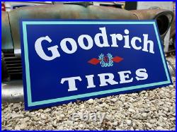 Antique Vintage Old Style Goodrich Tires Sign Antique Vintage Old Style Goodrich Tires Sign