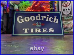 Antique Vintage Old Style Goodrich Tires Sign Antique Vintage Old Style Goodrich Tires Sign