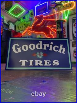 Antique Vintage Old Style Goodrich Tires Sign Antique Vintage Old Style Goodrich Tires Sign
