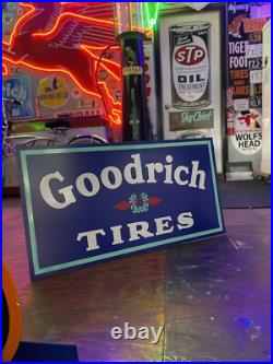 Antique Vintage Old Style Goodrich Tires Sign Antique Vintage Old Style Goodrich Tires Sign