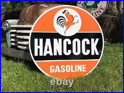 Antique Vintage Old Style Hancock Gasoline 40