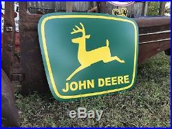 Antique Vintage Old Style John Deere Green Yellow 39 Farm Sign
