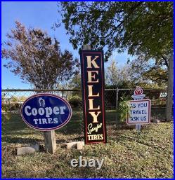 Antique Vintage Old Style Kelly Springfield Tires Sign Antique Vintage Old Style Kelly Springfield Tires Sign