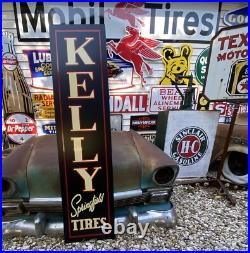Antique Vintage Old Style Kelly Springfield Tires Sign Antique Vintage Old Style Kelly Springfield Tires Sign