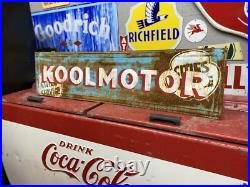 Antique Vintage Old Style Metal Kool Motor Gas Oil Sign