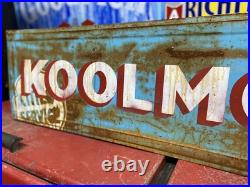 Antique Vintage Old Style Metal Kool Motor Gas Oil Sign