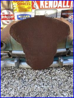 Antique Vintage Old Style Metal Oilzum gas Oil Sign