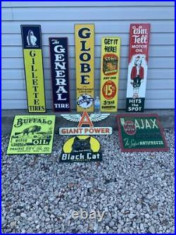 Antique Vintage Old Style Metal Signs Gas Oil Soda Mix/Match 10