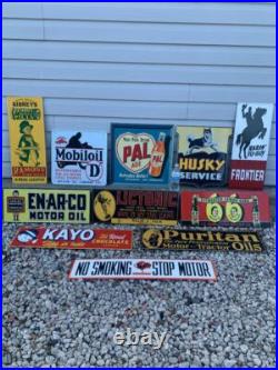 Antique Vintage Old Style Metal Signs Gas Oil Soda Mix/Match 20 Made USA Antique Vintage Old Style Metal Signs Gas Oil Soda Mix/Match 20 Made USA