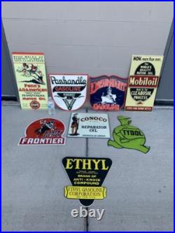 Antique Vintage Old Style Metal Signs Gas Oil Soda Mix/Match 20 Made USA Antique Vintage Old Style Metal Signs Gas Oil Soda Mix/Match 20 Made USA