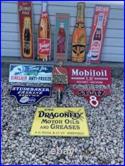 Antique Vintage Old Style Metal Signs Gas Oil Soda Mix/Match 20 Made USA Antique Vintage Old Style Metal Signs Gas Oil Soda Mix/Match 20 Made USA