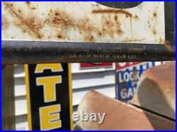 Antique Vintage Old Style Mobil Tires Gas Oil Sign