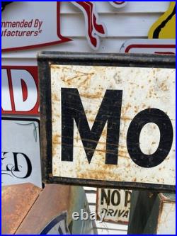 Antique Vintage Old Style Mobil Tires Gas Oil Sign