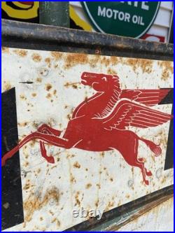 Antique Vintage Old Style Mobil Tires Gas Oil Sign