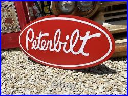 Antique Vintage Old Style Peterbilt Sign