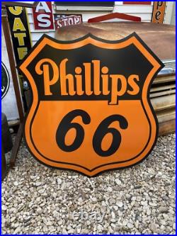 Antique Vintage Old Style Phillips 66 Gas Oil 39 Sign Antique Vintage Old Style Phillips 66 Gas Oil 39 Sign