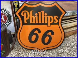 Antique Vintage Old Style Phillips 66 Gas Oil 39 Sign Antique Vintage Old Style Phillips 66 Gas Oil 39 Sign