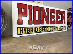 Antique Vintage Old Style Pioneer Corn Seed Feed Farm Sign