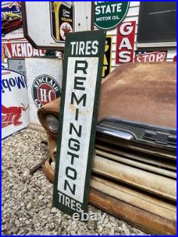 Antique Vintage Old Style Remington Tires Sign