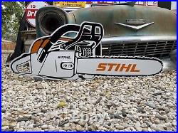 Antique Vintage Old Style STIHL Chainsaw Sign Antique Vintage Old Style STIHL Chainsaw Sign