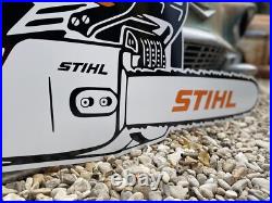 Antique Vintage Old Style STIHL Chainsaw Sign Antique Vintage Old Style STIHL Chainsaw Sign