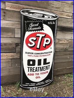 Antique Vintage Old Style STP Motor Oil Can