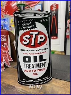 Antique Vintage Old Style STP Motor Oil Can Sign Antique Vintage Old Style STP Motor Oil Can Sign