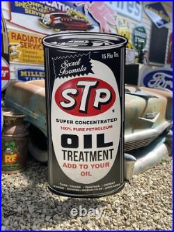 Antique Vintage Old Style STP Motor Oil Can Sign Antique Vintage Old Style STP Motor Oil Can Sign