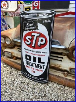 Antique Vintage Old Style STP Motor Oil Can Sign Antique Vintage Old Style STP Motor Oil Can Sign