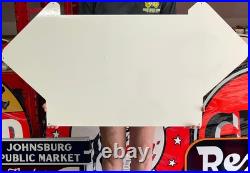 Antique Vintage Old Style Sign Hood Tires 47x23 NOT Porcelain Made USA