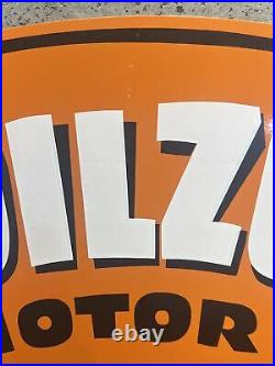 Antique Vintage Old Style Sign Oilzum Motor Oil Made in USA 20 1/2 high x 19