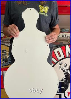 Antique Vintage Old Style Sign Quincy Gasoline 33x18 NOT Porcelain Made in USA