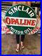 Antique-Vintage-Old-Style-Sign-Sinclair-Opaline-Gasoline-30-Round-Made-USA-01-mp