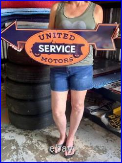 Antique Vintage Old Style Sign United Motors Service Made USA