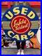 Antique-Vintage-Old-Style-Sign-Used-Cars-36-NOT-Porcelain-Made-USA-01-sg