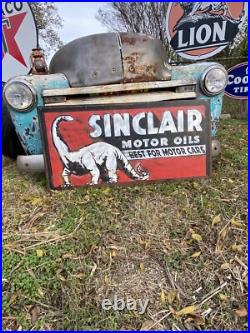 Antique Vintage Old Style Sinclair Gas Oil Sign