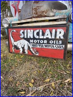 Antique Vintage Old Style Sinclair Gas Oil Sign