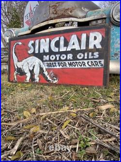 Antique Vintage Old Style Sinclair Gas Oil Sign